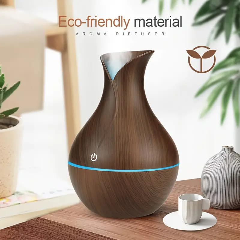 ZZ LIFE Mini Aromatherapy Humidifier Relaxing Cool Mist with Color Changing LEDs Night Light for Bedroom, Desktop, Travel, and C