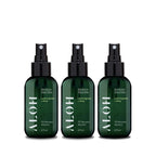 ALOH Hand Sanitizer Spray Liquid 3-pack | Lemongrass | 70% Alcohol Hydrating Hand Sanitizer Spray with Essential Oil, for Kids &