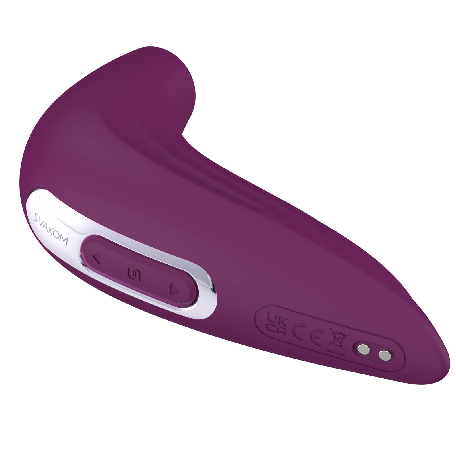 SVAKOM Pulse Union App Compatible Silicone Sucction Stimulation Vibrator - Violet/Silver