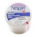 Nexcare Transpore Clear 1-Inch Wide First Aid Tape, 10-Yard Roll (Pack of 9)