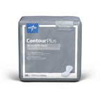 Medline ContourPlus Bladder Control Pads, Ultimate Absorbency, 8 x 17 Inches, Bag of 28