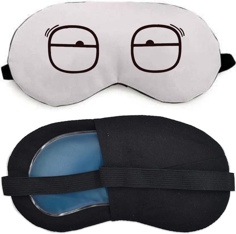 Ice Gel Sleeping Eye Mask For Resting Insomnia Meditation (White)