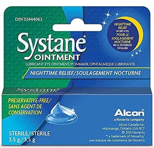 Systane Nighttime Lubricant Eye Ointment 3.50 g , 0.12 Oz (Pack of 3)