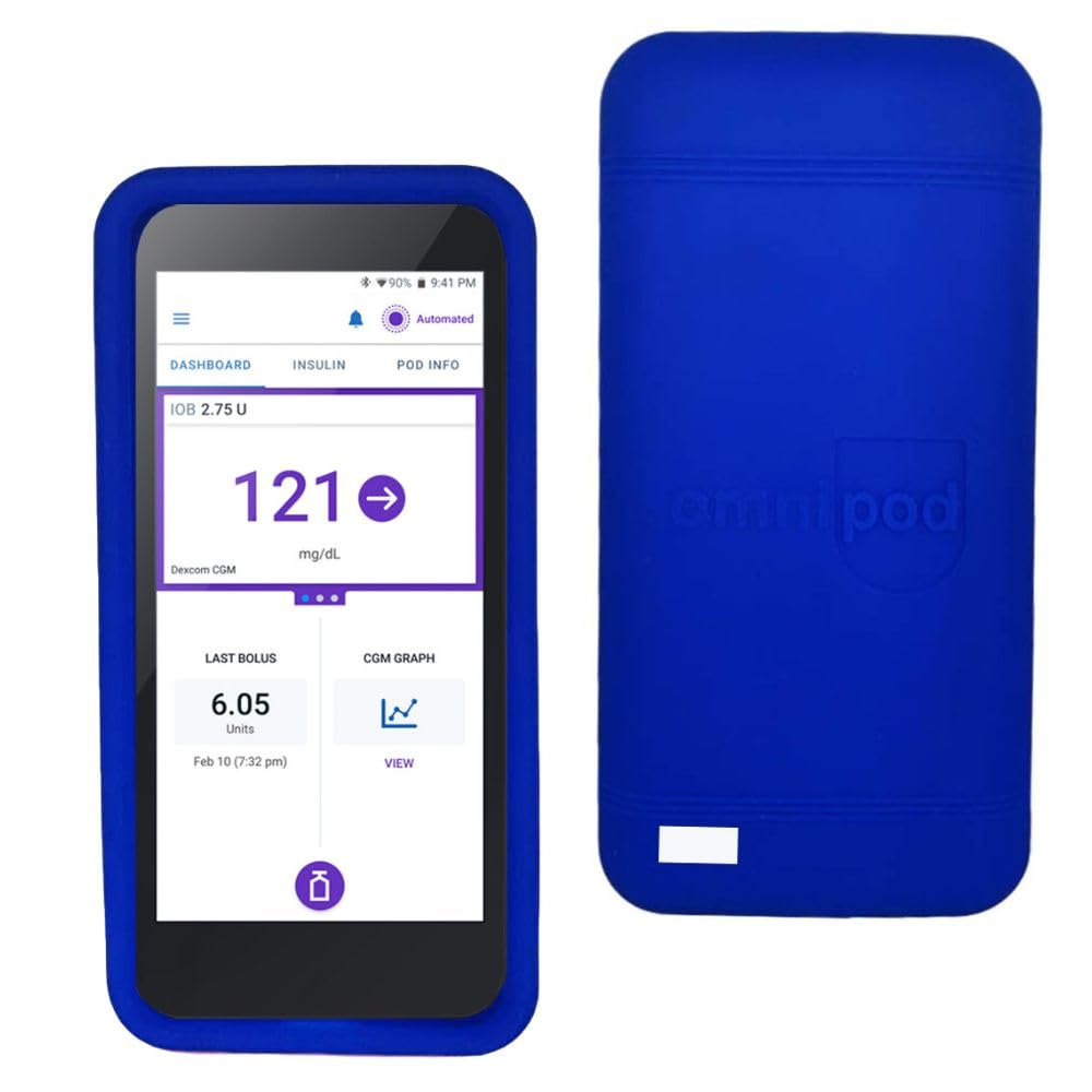 Sugar Medical Omnipod 5 Gel Skin Case | PDM Protective Cover | Protect Omnipod 5| Diabetes Care(Blue)