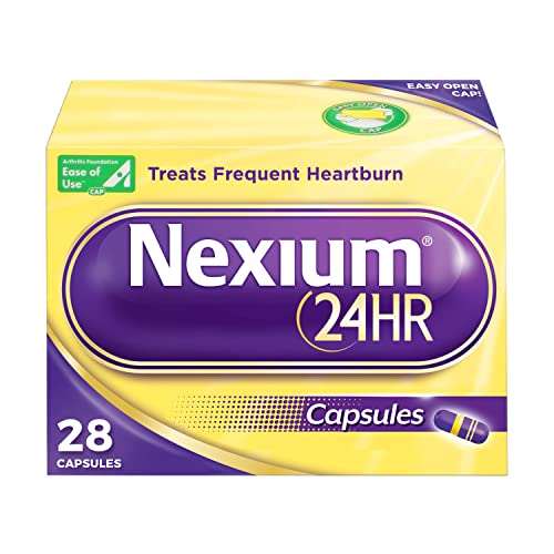 Nexium 24HR Acid Reducer Heartburn Relief Capsules for All-Day and All-Night Protection from Frequent Heartburn, Heartburn Medic