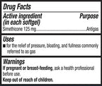 Equate - Gas Relief, Extra Strength, Simethicone 125 mg, 72 Softgels, Compare to Gas-X