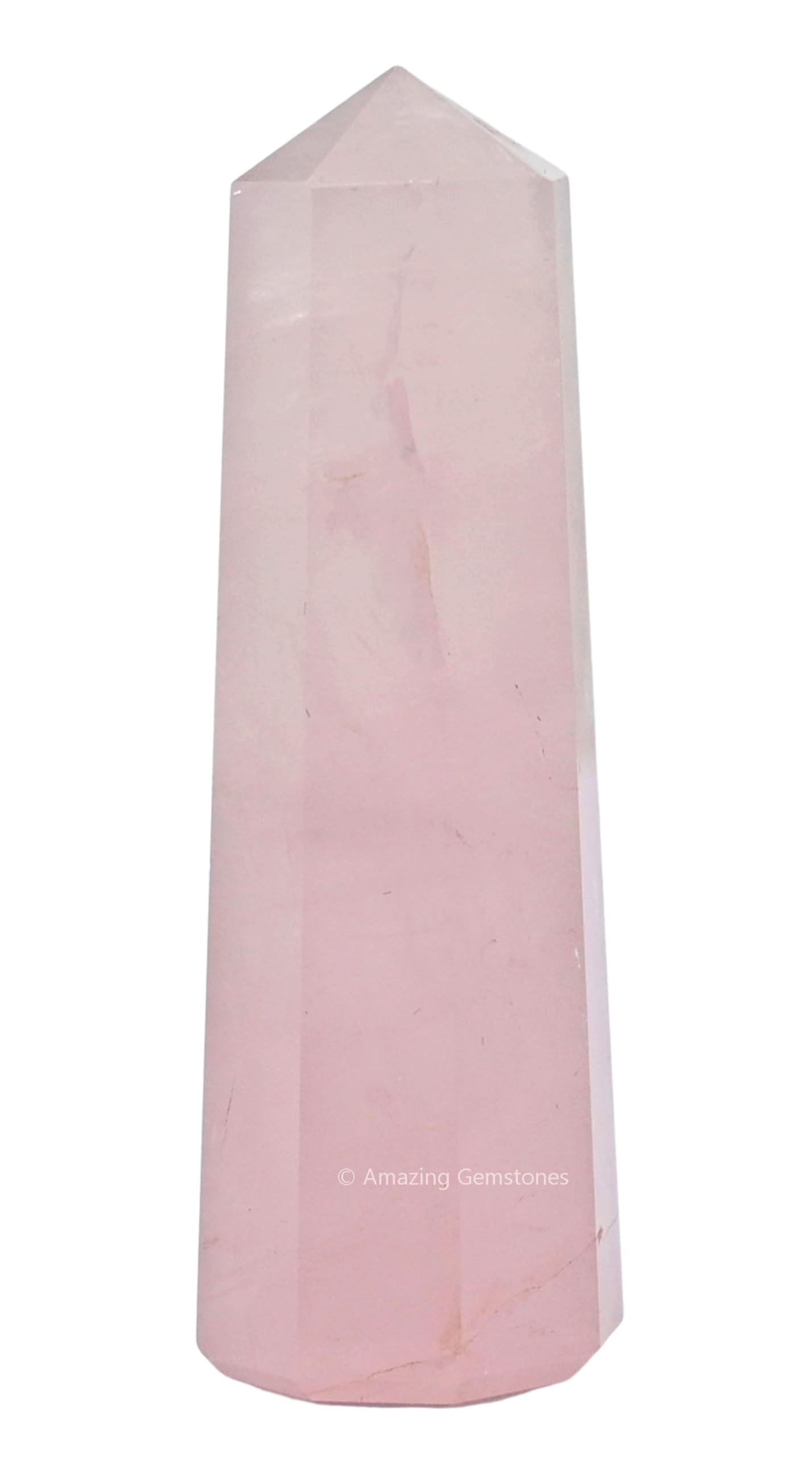 Rose Quartz Crystal Towers ~ Natural Healing Crystal Point Obelisk for Reiki Healing and Crystal Grid (3'' to 4'' INCH)