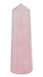 Rose Quartz Crystal Towers ~ Natural Healing Crystal Point Obelisk for Reiki Healing and Crystal Grid (3'' to 4'' INCH)