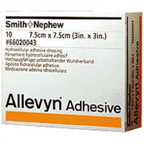 Allevyn Adhesive Hydrocellular Dressing 3 x 3 Box: 10