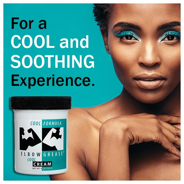 Elbow Grease Cool Massage Cream, Smoothing and Effective Massage Cream for Relaxation, Muscle Tension Relief, and Skin Nourishme