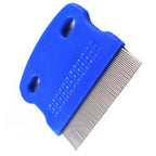 MauSong Lice Hair Comb Brushes Fine Egg Dust Nit Free Removal Stainless Steel Hair Accessories(Blue)