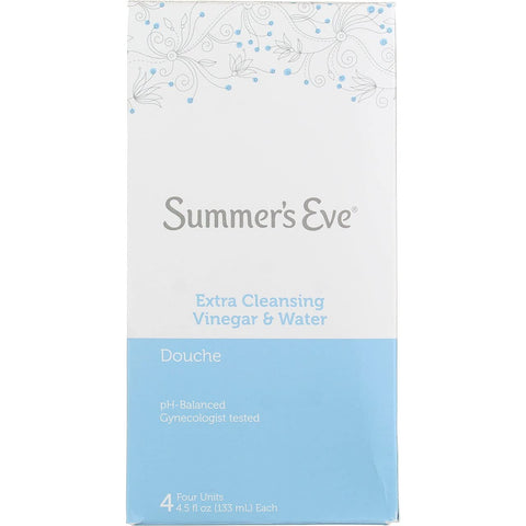 Summer s Eve Douche, Extra Cleansing Vinegar and Water, 4.5 Fl Oz, 4 Count (Pack of 6)