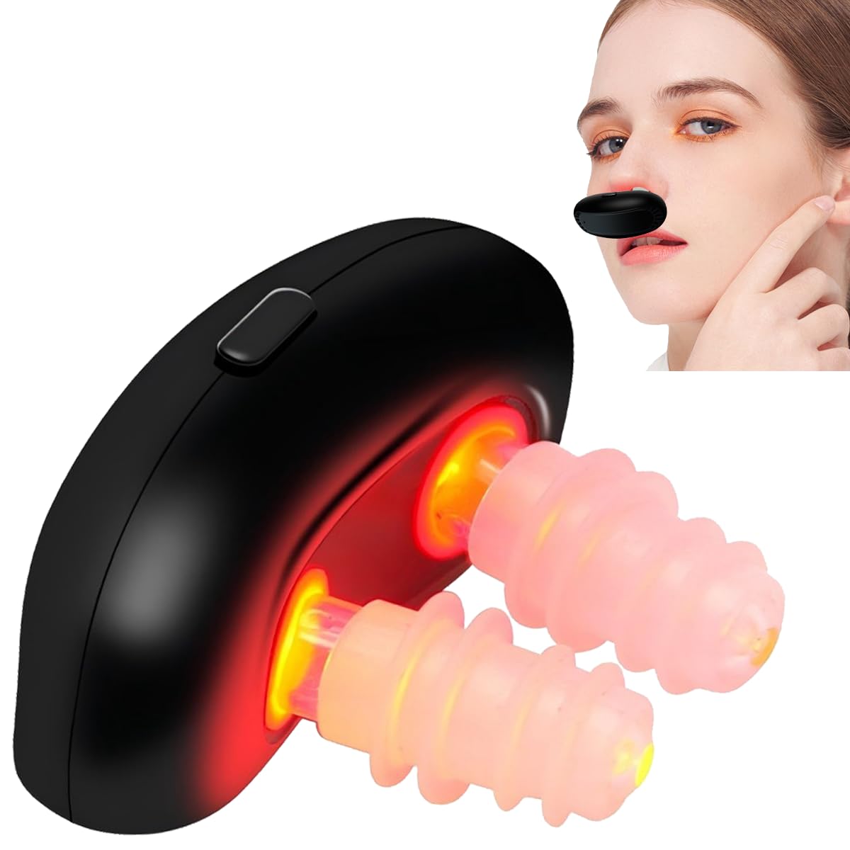 Red Light Nasal Therapy Device, Portable RespiRelief Red Light Therapy Instrument for Nose,Nomorecolds Respi-Relief Nasal Soothi