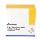 First Aid Only 1-750 Heavy Woven Fabric Adhesive Bandages, 2'' x 3'' Extra Large, 50 Count