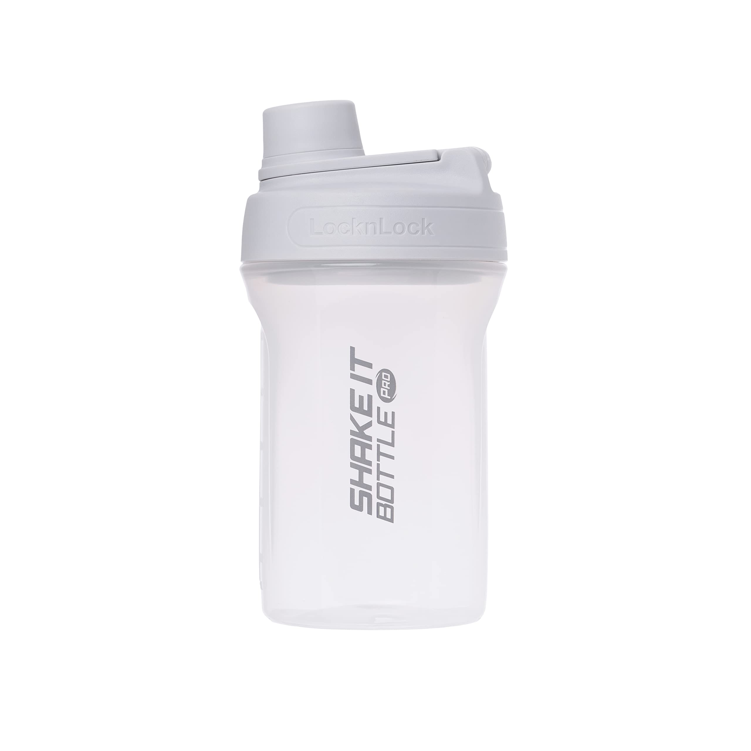 Locknlock Shake It Bottle Pro With Handle, Travel/Fitness/Sports Protein Shaker For Shakes/Smoothies, Bpa Free, Plastic, 22 Oz, 