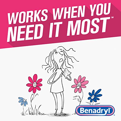 Benadryl Ultratabs Antihistamine Allergy Relief with Diphenhydramine HCl, 24 Count
