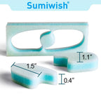 Sumiwish Foam Toe Separators, 20 Pack Breathable Toe Spacers, Reduce Friction and Relieve Corns Pain, Overlapping Toes Corrector