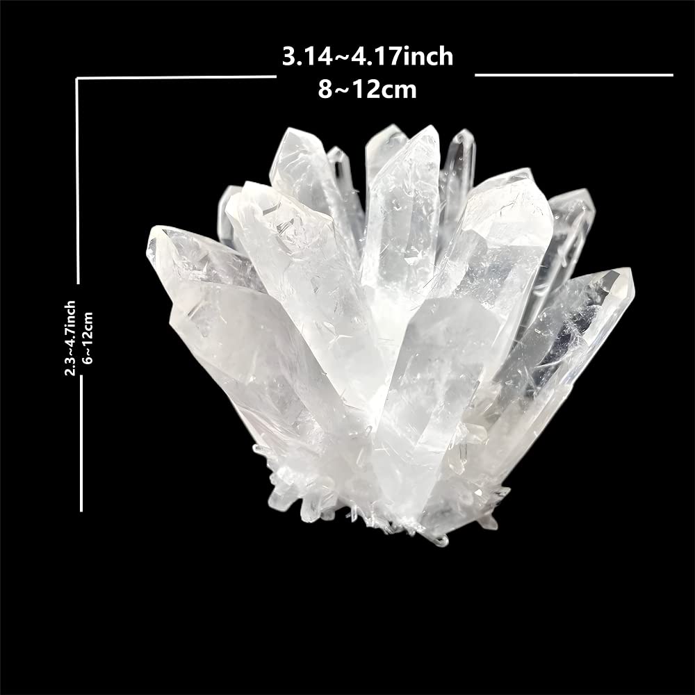 Crystal Cluster Quartz Crystals Crystals Stone White Crystal Cluster Crystal Columnar Crystal Gift Crystal Ornaments Healing Cry