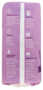 Natracare Maxi Pads Super with Organic Cotton Cover 12 ea (Pack of 8)