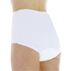 Wearever (3-Pack) Womens White Cotton Comfort Regular Absorbency (0.5 Cup) Incontinence Panties 2X (Fits Hip Sizes: 45-48)