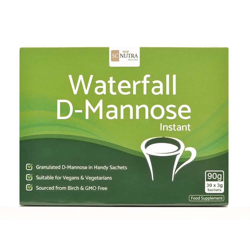Sweet Cures Waterfall D-Mannose Powder Packets (30 x 3g Packets) XL Pack - D-Mannose sourced from Birch - Monthly Supply for Pre