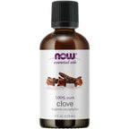 NOW Essential Oils, Clove Oil, Balancing Aromatherapy Scent, Steam Distilled, 100% Pure, Vegan, Child Resistant Cap, 4-Ounce