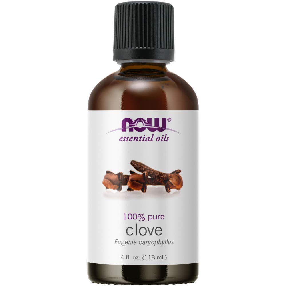 NOW Essential Oils, Clove Oil, Balancing Aromatherapy Scent, Steam Distilled, 100% Pure, Vegan, Child Resistant Cap, 4-Ounce