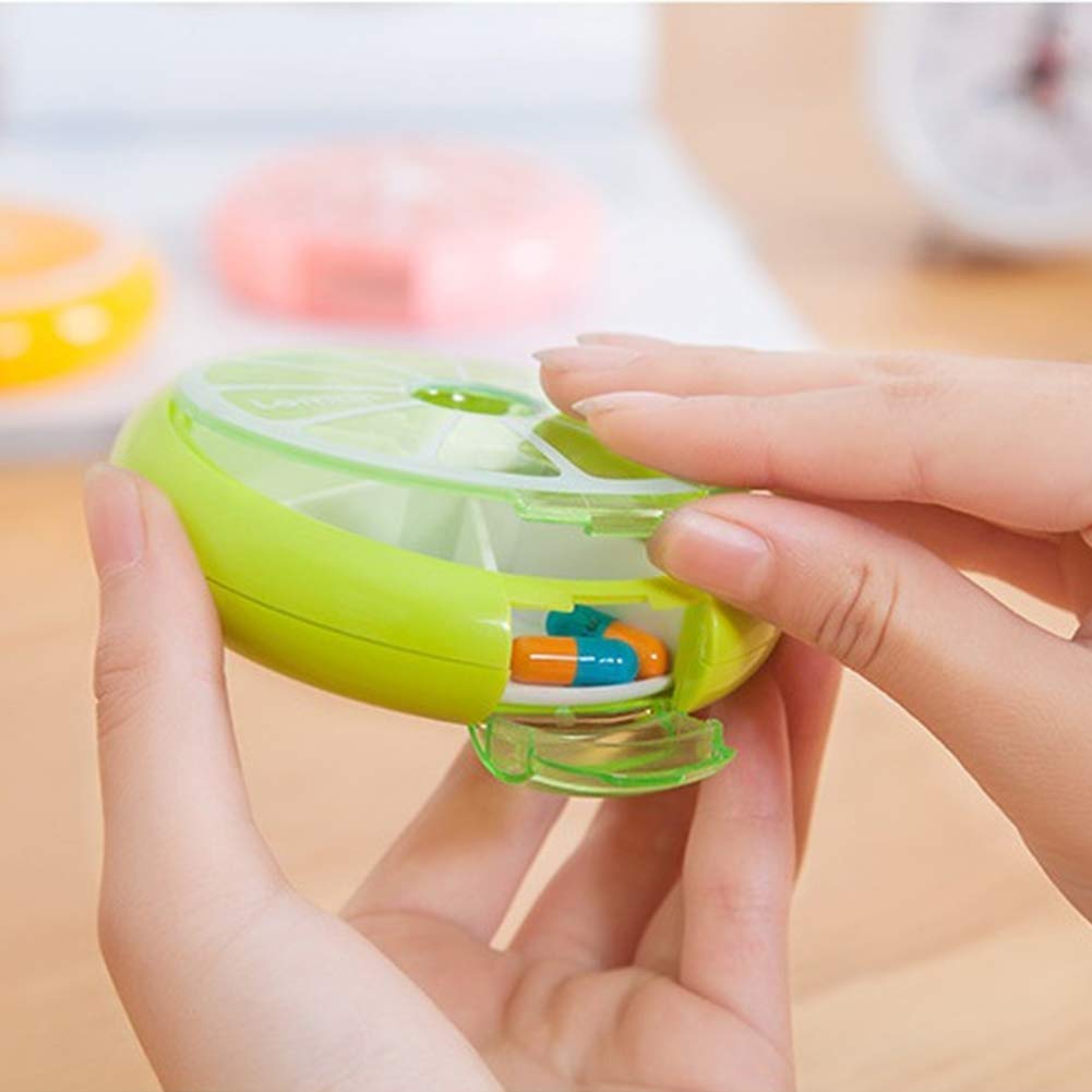 Pill Cases Pill Box Weekly 3 Times 7 Compartments Large Medicine Pill Organizer (Group 3PCS+Bag 3PCS)