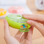 Pill Cases Pill Box Weekly 3 Times 7 Compartments Large Medicine Pill Organizer (Group 3PCS+Bag 3PCS)