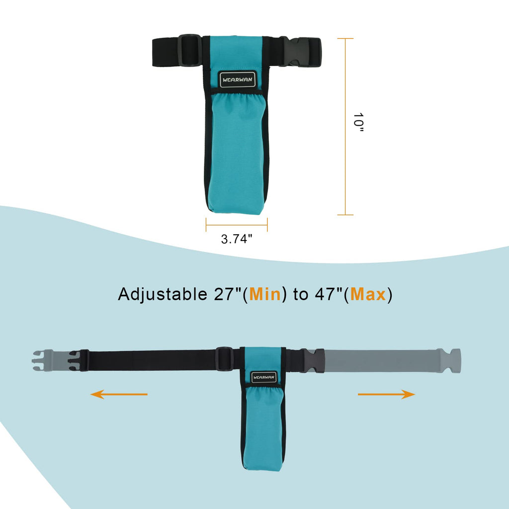 WEARWAN Massage Oil Holster, Adjustable and Durable Massage Holster, Bag only, Bottle not Included (1B-Cyan)