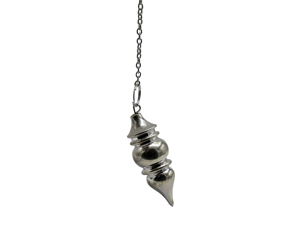 Amazing Gemstone Healing Metal Pendulums for Divination, Silver Tear Drop Steel Copper Pendulum High Energy Pendulo de Bronce Pe