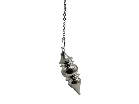 Amazing Gemstone Healing Metal Pendulums for Divination, Silver Tear Drop Steel Copper Pendulum High Energy Pendulo de Bronce Pe