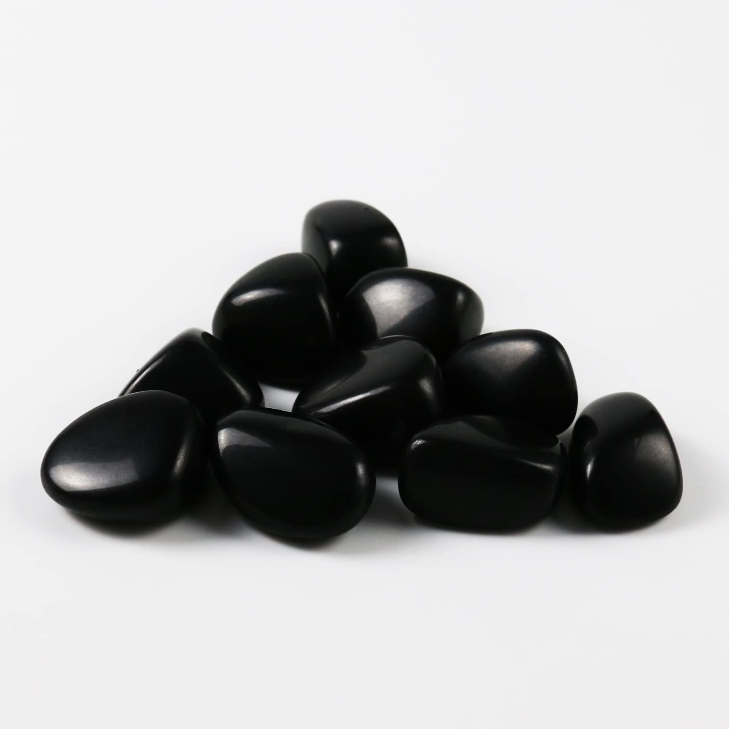 Tumbled Polished Natural Black Obsidian Stones, Crystals and Healing Stones Quartz Bulk for Wicca, Reiki, Healing Energy, Chakra