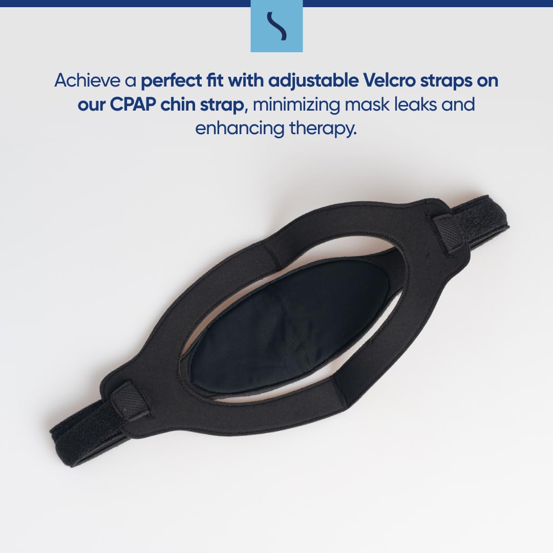 Premium Chin Strap for CPAP Users by Snugell - Adjustable Strap - Prevents Mouth from Opening - Improves CPAP Theraphy - Reduces