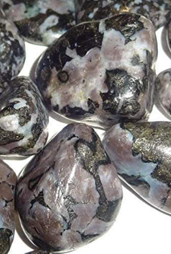 2pc Mystic Merlinite / Indigo Gabbro / Medium Tumbled & Polished / Natural Healing Crystal Gemstone Collectible , Display or Wra