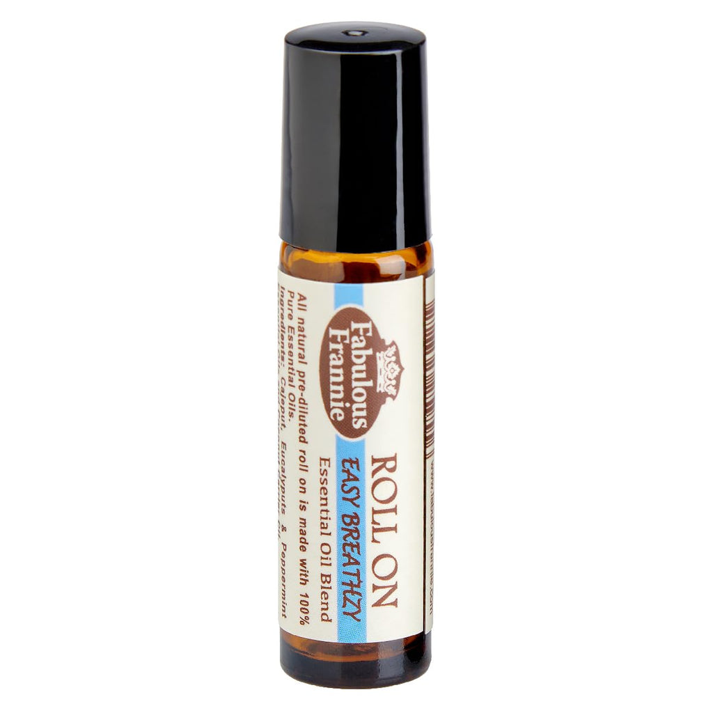 Fabulous Frannie Easy Breathzy Essential Oil Blend Roll On Made with Pure Essential Oils .33 Ounce (Pack of 1)