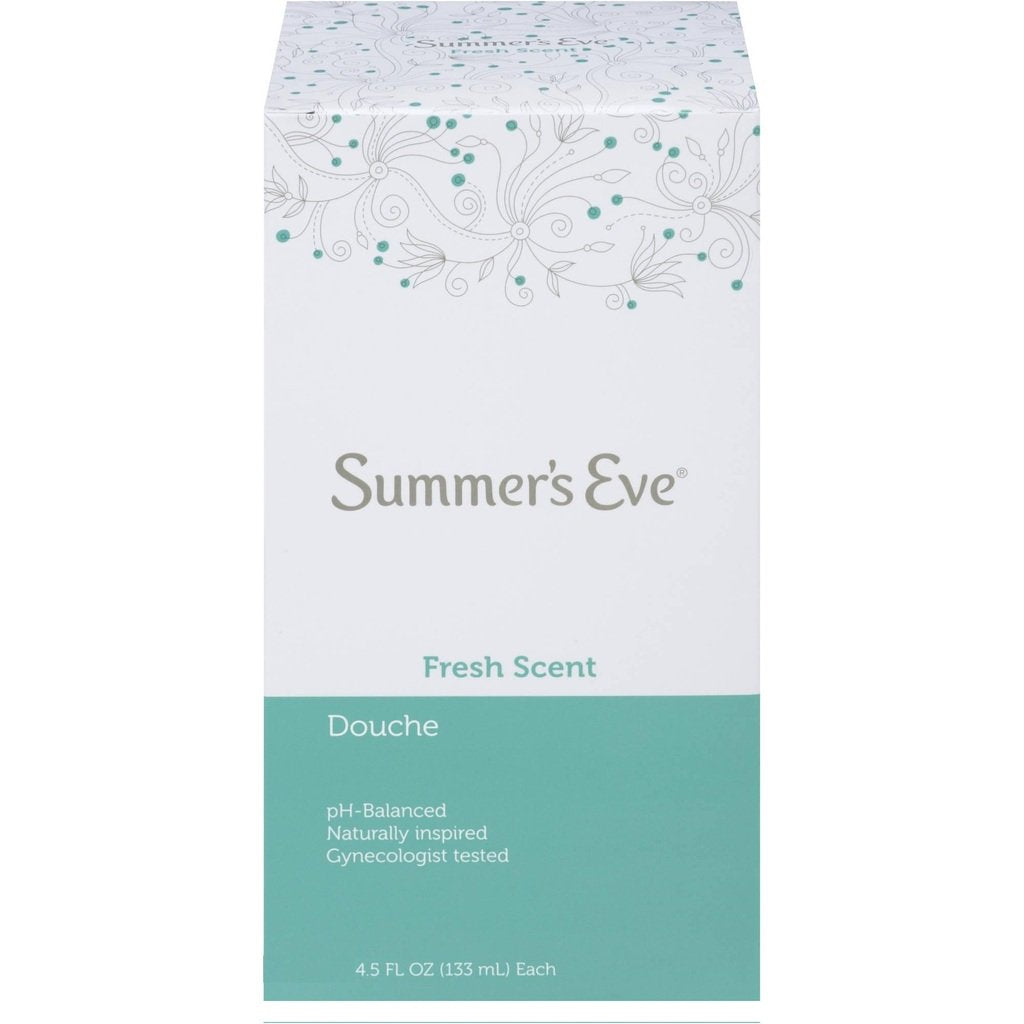 (Pack of 4 Bottles) Summer 's Eve Fresh Scent Douche Vinegar & Water, Feminine Wash, 4.5oz Bottles. PH Balanced, Naturally Inspi