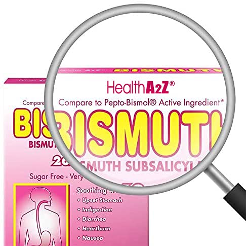 HealthA2Z Bismuth | Bismuth Subsalicylate 262mg | Multi-Symptom Relief | (24 Pack (288 Tablets))