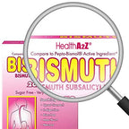 HealthA2Z Bismuth | Bismuth Subsalicylate 262mg | Multi-Symptom Relief | (24 Pack (288 Tablets))