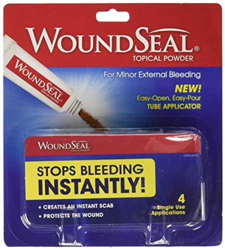 WoundSeal Powder Stops Bleeding Instantly First Aid 4 Applications Health