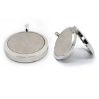 Aromatherapy Essential Oil Diffuser Necklace 316L Stainless Steel Locket Pendant with 24 Inch Chain (Love Heart)