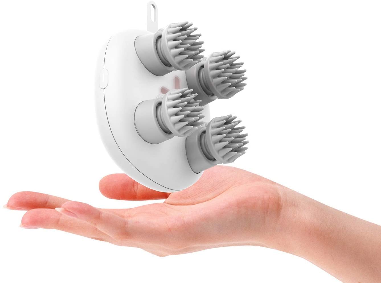 HaoToning Electric Scalp Massager, Head Scratcher Mimics Four-Finger Kneading Massage, Rechargeable & Waterproof, Pets Massager