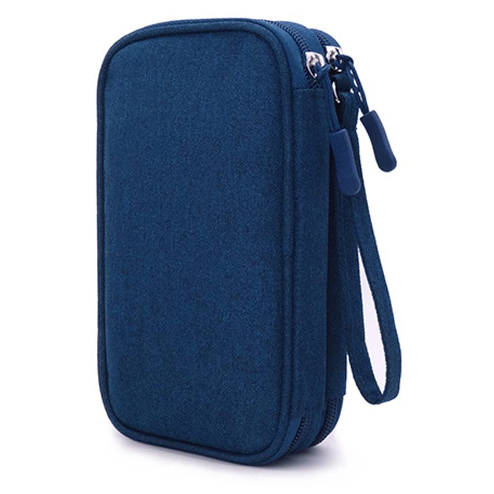 eYistar Diabetic Supplies Travel Case Organizer for Test Strips, Lancets, Needles, Lancing Device, Glucose Meter, Alcohol Wipes,