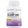 Puregen Labs Sleep Aid Caplets, Diphenhydramine HCl 25mg - 220 Count | Supports Deeper, Restful Sleeping, Non Habit-Forming | Ma