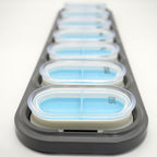 EQUADOSE Weekly Pill Organizer, Extra Large 7-Day Vitamin Jumbo Case with Removable Pods, Oversized Medication Carrier for Easy