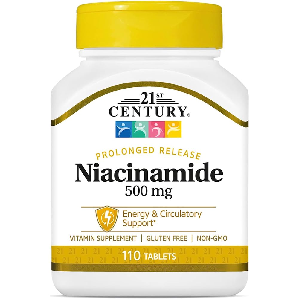 21st Century Niacinamide 500 mg Tablets Prolonged Release - 110 ct, Pack of 2