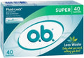 o.b. Tampons No Applicator, Unscented - 40ct, Applicator-Free Tampons Super, Feminine Care, Period Products - 2 Pack