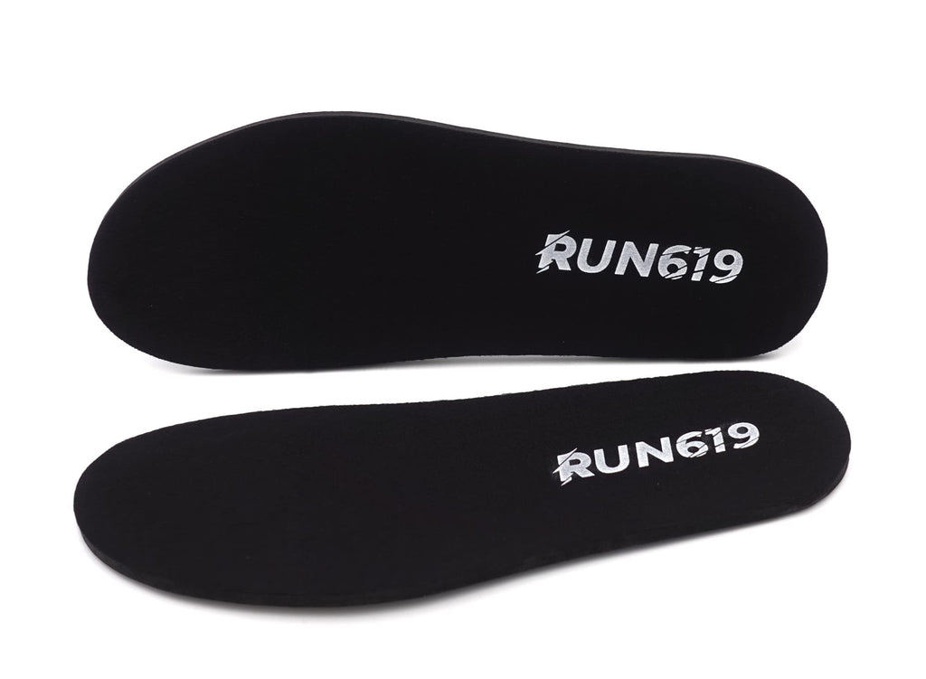Wide Run 619 Shoe Insoles - Zero Drop Profile, Traditional Shape, Foot Forming, Wide Width - Thick, Firm, Flat Shoe Inserts - Me