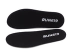 Wide Run 619 Shoe Insoles - Zero Drop Profile, Traditional Shape, Foot Forming, Wide Width - Thick, Firm, Flat Shoe Inserts - Me