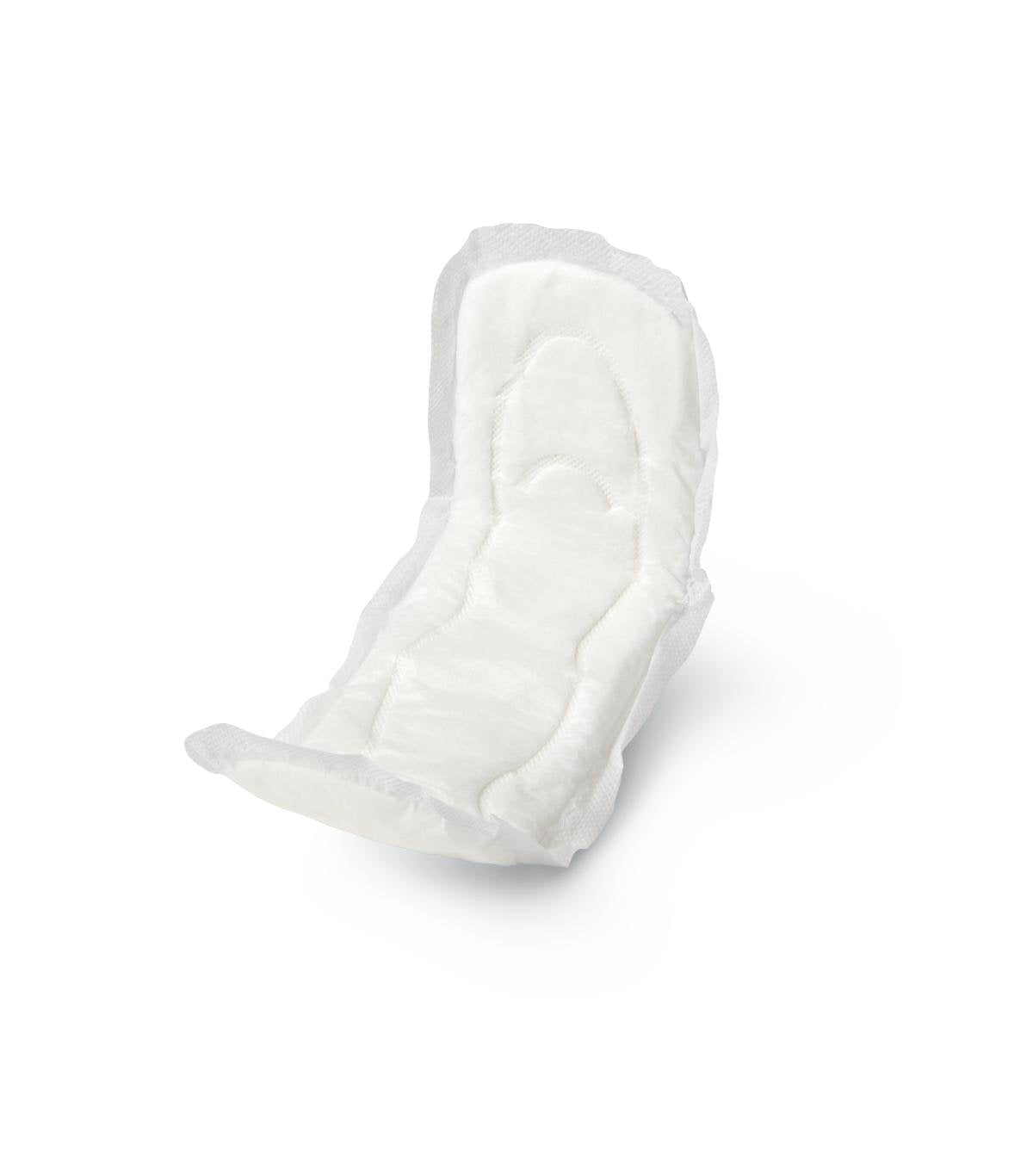 Medline Maxi Sanitary Pads with Adhesive Strip, 11'', Individually Wrapped (Pack of 288)
